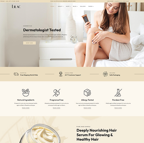 Beauty salon website design showcasing elegant branding elements.