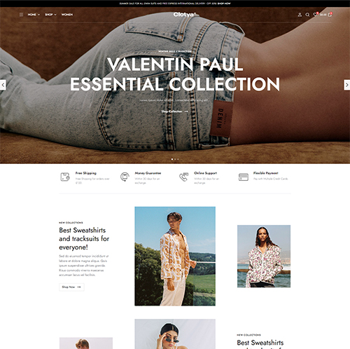 Valentina Paul's fashion theme portfolio highlights branding design.