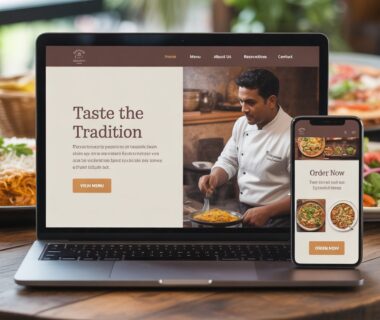 how to create a restaurant site
