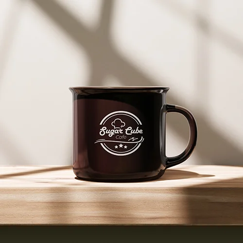 A can of meat and bread displayed on a marble counter.