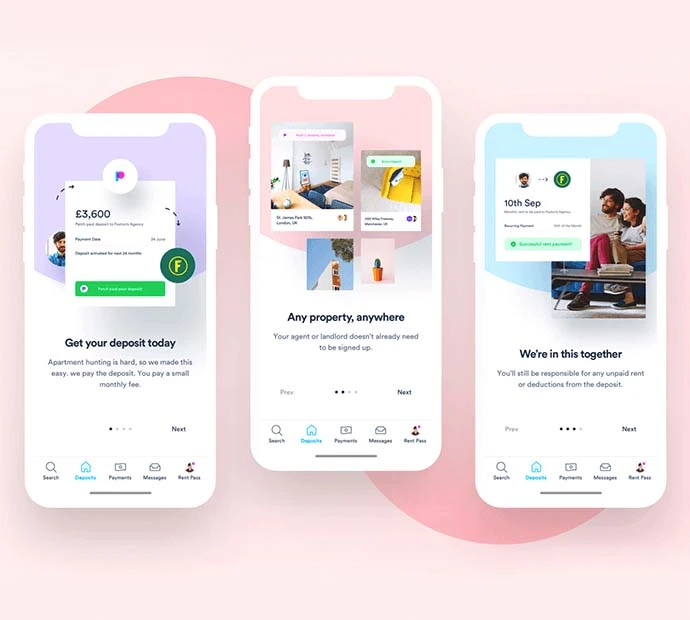 Visual representation of a user-friendly social networking app design.