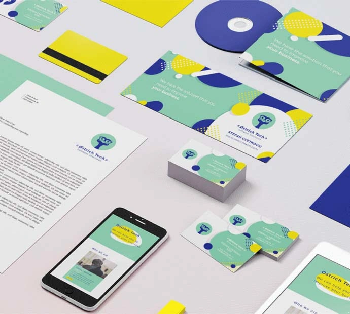 A collection of diverse business cards showcasing graphic design skills and creativity.