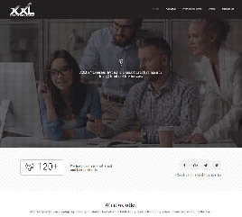 Website design showcasing a company's portfolio in graphic design, highlighting creativity and professionalism